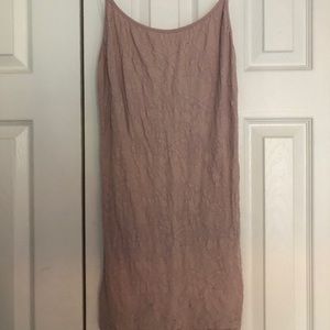 NWT Free people soft pink textured slip